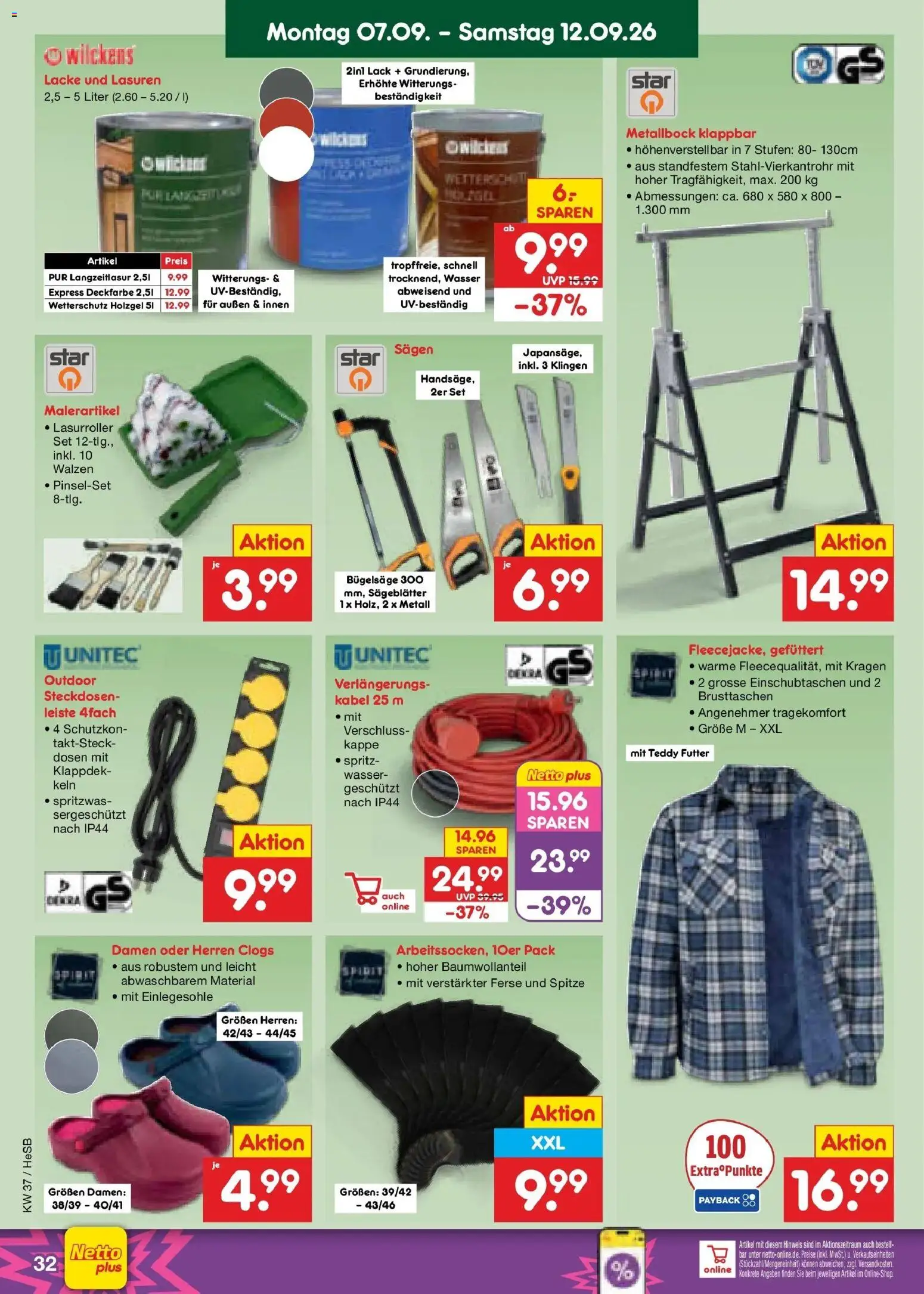 Vorschau von dem Prospekt des Geschäftes Netto Marken-Discount, gültig ab dem 07.09.2026 - Wasser, Kabel, Kappe