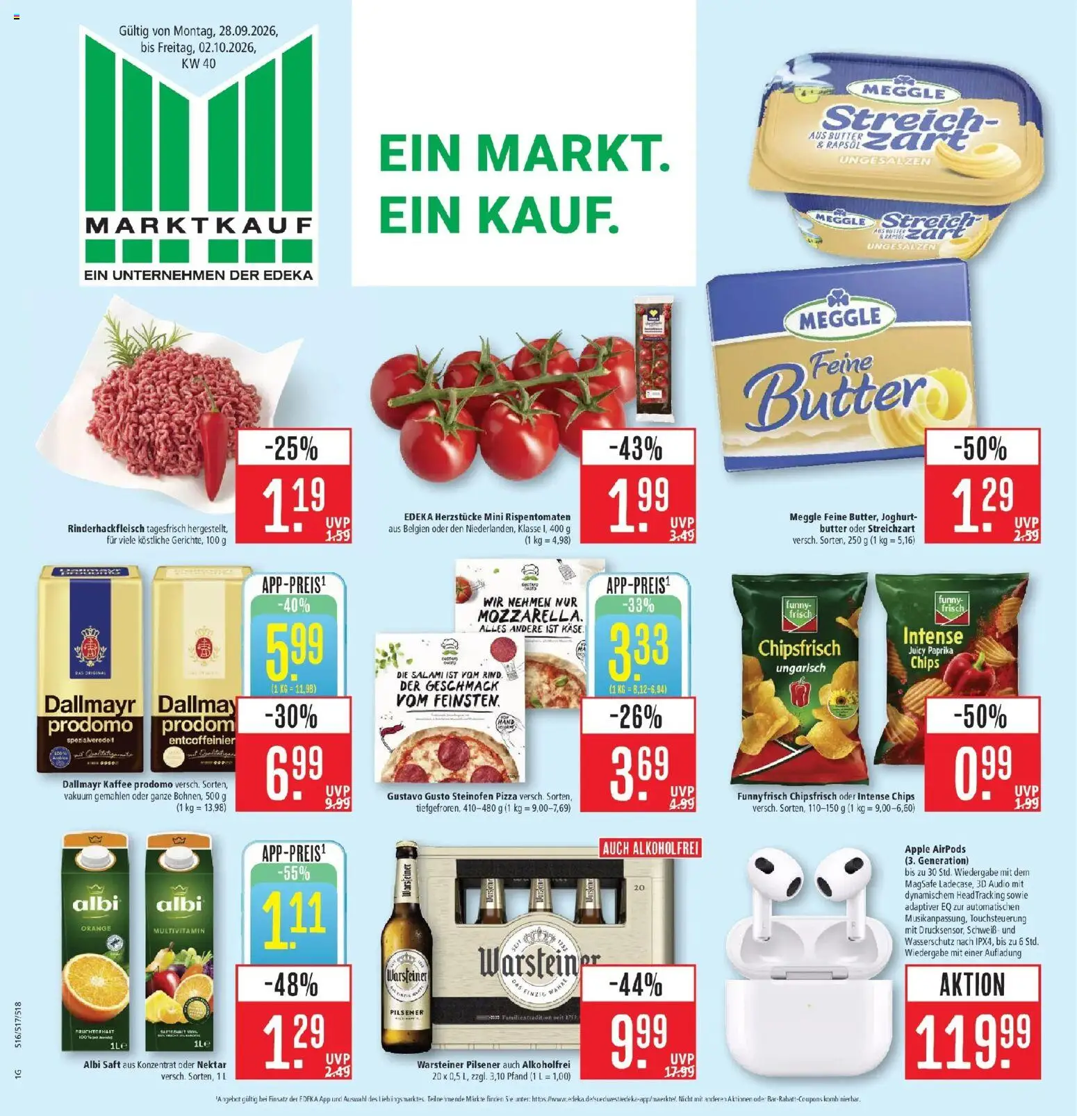 Vorschau von dem Prospekt des Geschäftes Marktkauf, gültig ab dem 28.09.2026