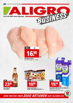 Vorschau des Merkblatts Aligro aktionen Business Schlieren, Gossau SG, Frauenfeld, Rapperswil-Jona, Sargans, Bern vom Shop Aligro gültig von 05.10.2026 bis 10.10.2026