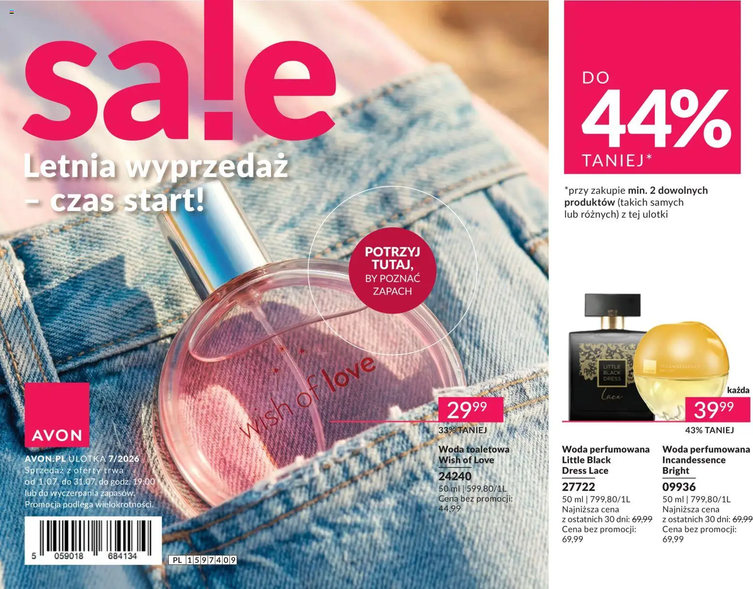 Pogląd gazetki "Avon Katalog Sale" ze sklepu Avon ważnej od 01.07.2026