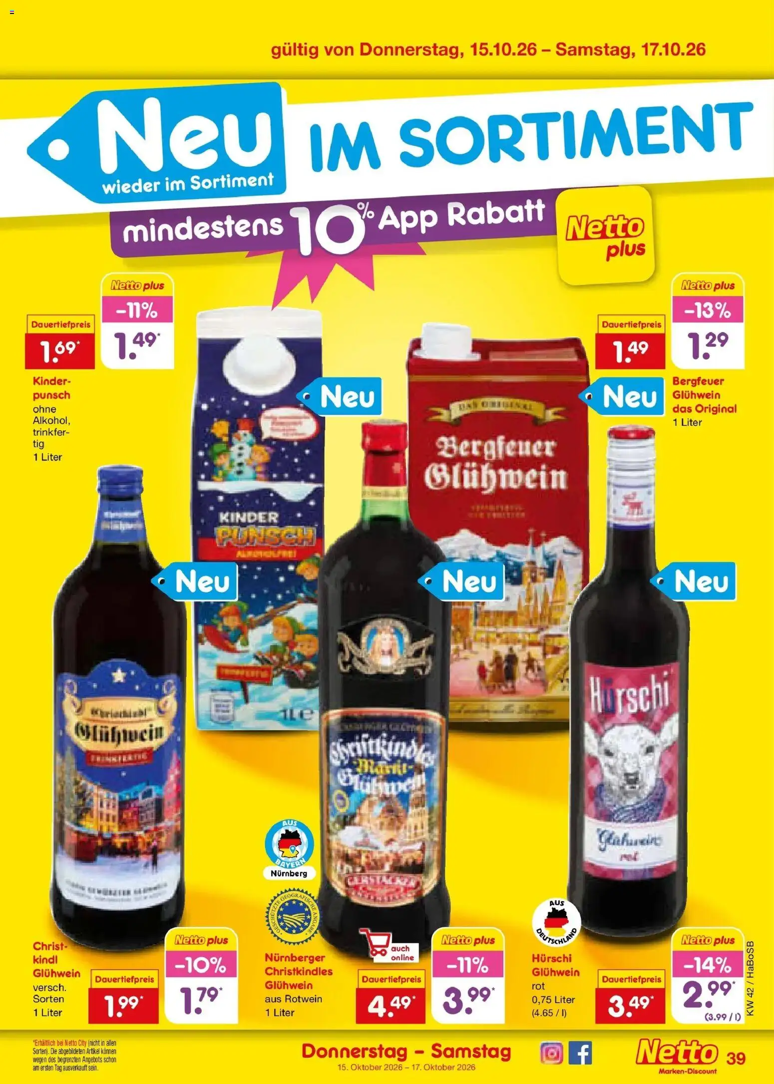 Vorschau von dem Prospekt des Geschäftes Netto Marken-Discount, gültig ab dem 12.10.2026 - Rotwein