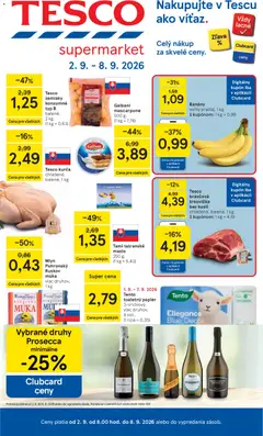 Náhľad Tesco letáku platného od 02.09.2026