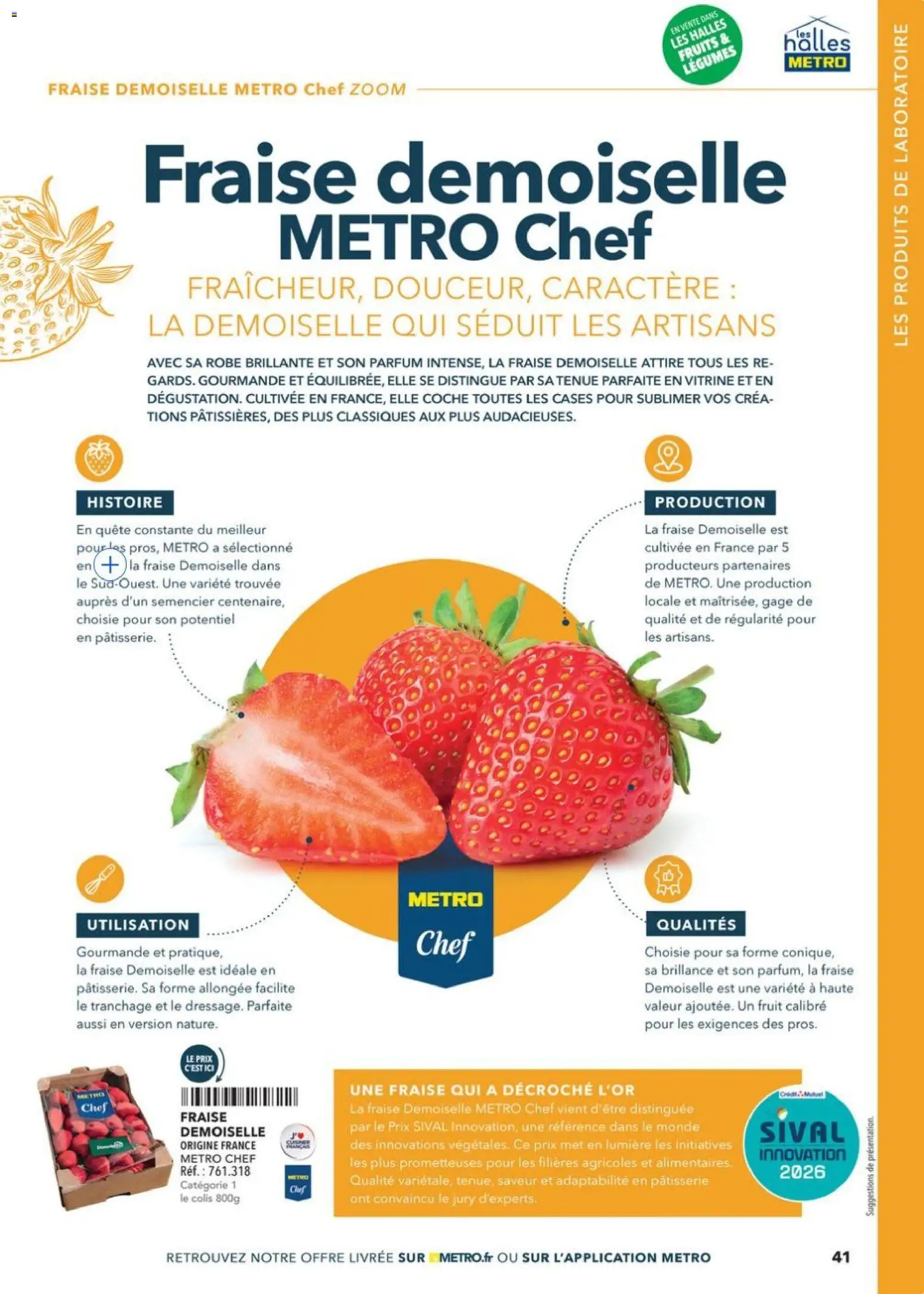 Prévisualisation de Boulangers Pâtissiers du magasin METRO formulaire valide 30/04/2026 - Robe, Parfum, Fruits, Fraise, Vitrine