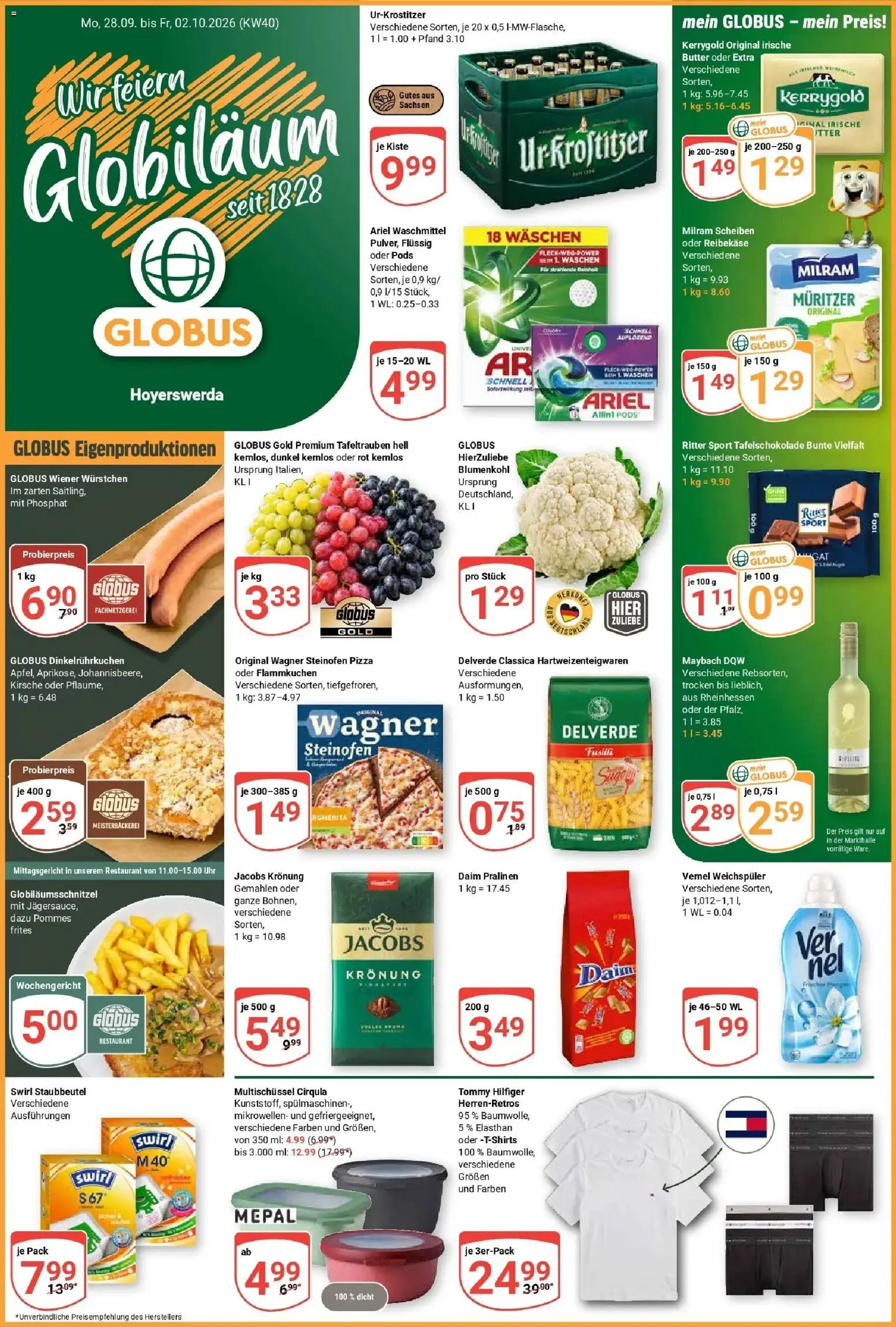 Vorschau von dem Prospekt des Geschäftes Globus, gültig ab dem 28.09.2026