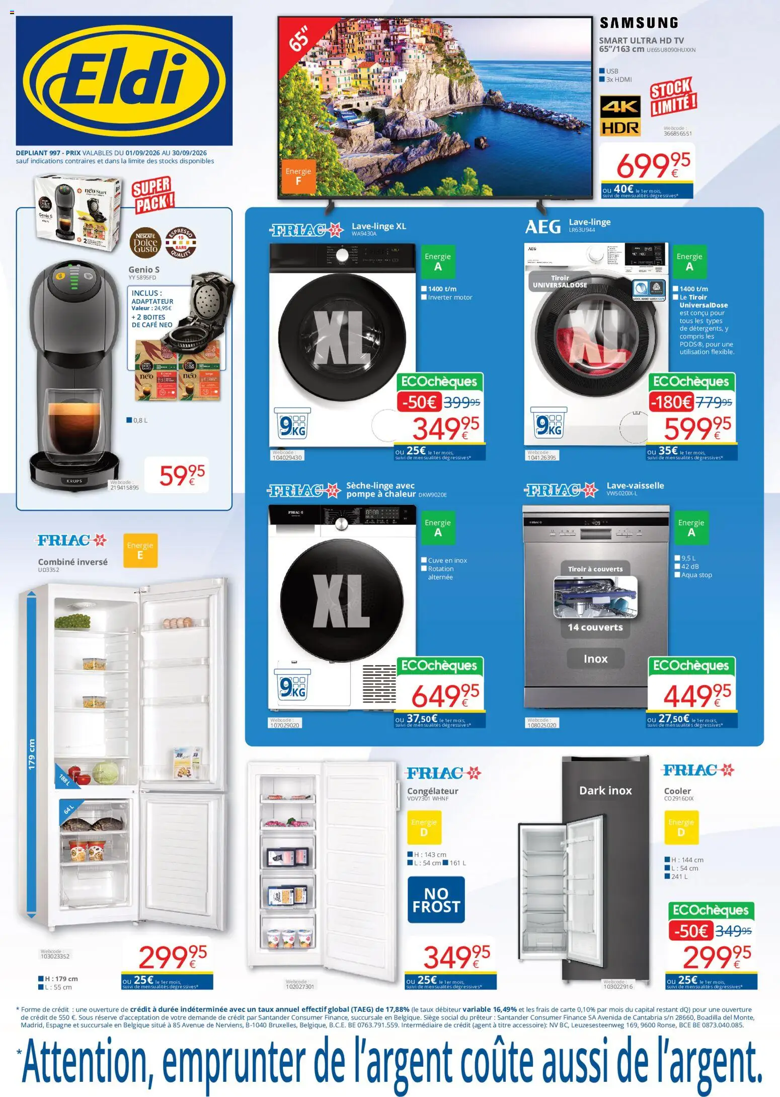Voorbeeld van Eldi Publicité van winkel Eldi geldig vanaf 01/09/2026