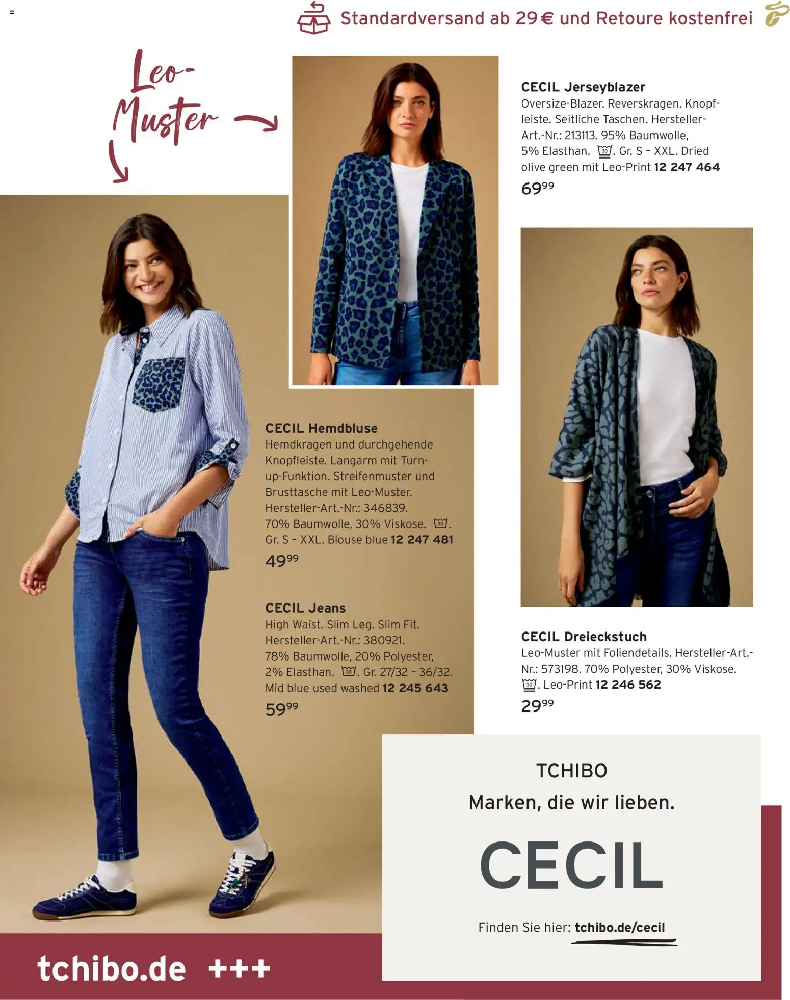 Vorschau von dem Prospekt des Geschäftes Tchibo, gültig ab dem 01.11.2026 - Jeans, Hemdbluse