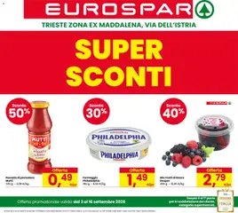 Anteprima dell'opuscolo Eurospar volantino Trieste dal negozio Eurospar valido da 03/09/2026
