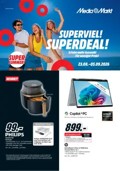 Vorschau des Merkblatts Media Markt aktionen vom Shop Media Markt gültig von 23.08.2026 bis 05.09.2026