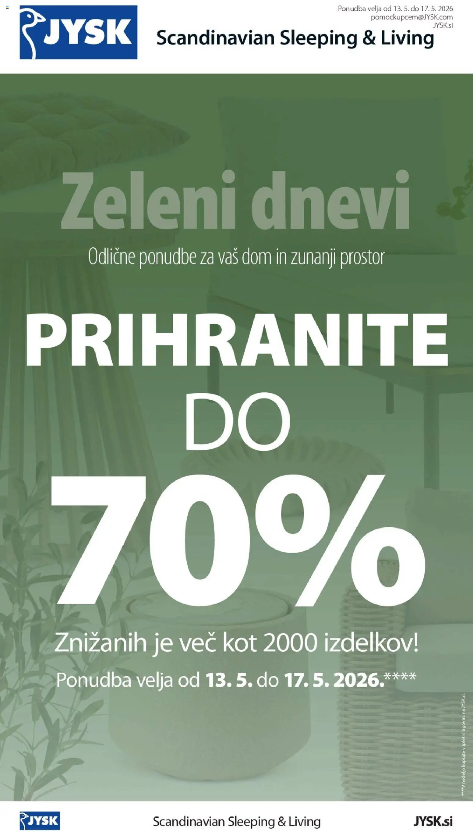 Predogled kataloga iz trgovine JYSK veljaven od 13.05.2026