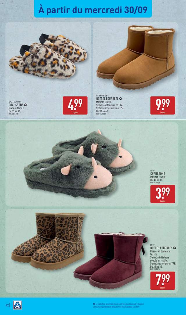 Nouveau catalogue Aldi à partir du 29/09
