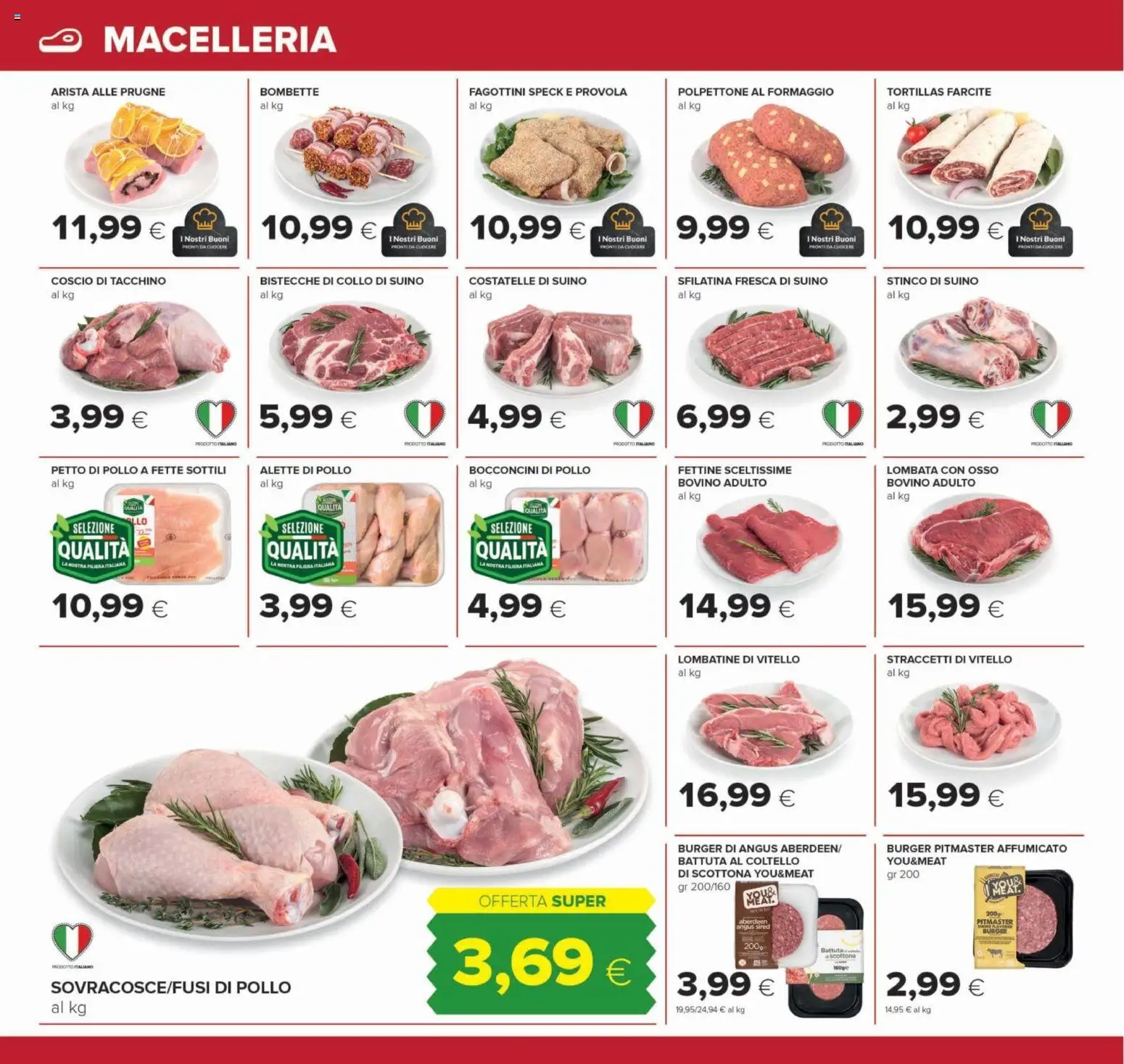 Anteprima dell'opuscolo Oasi volantino Roma dal negozio Oasi valido da 22/10/2026 - Pollo, Formaggio, Tacchino, Bovino, Prugne, Provola, Vitello, Suino
