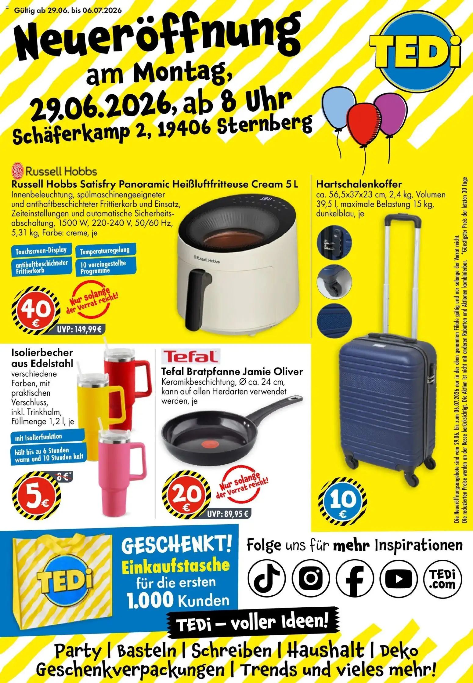 Vorschau von dem Prospekt des Geschäftes TEDi, gültig ab dem 24.06.2026