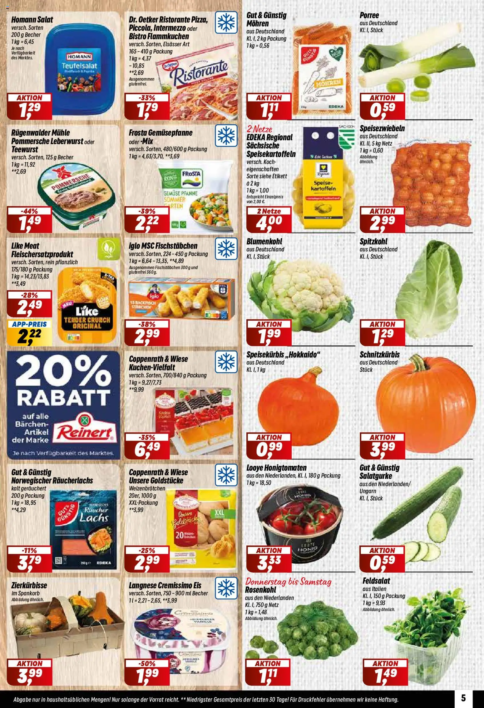 Vorschau von dem Prospekt des Geschäftes Simmel, gültig ab dem 12.10.2026 - Salat, Lachs, Blumenkohl, Frosta, Ristorante, Iglo, Langnese, Langnese cremissimo