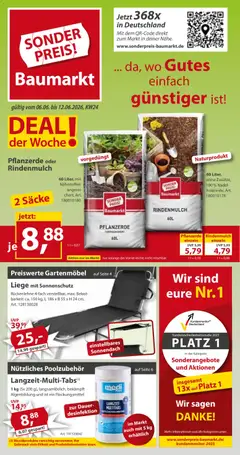 Vorschau von dem Prospekt des Geschäftes Sonderpreis Baumarkt, gültig ab dem 06.06.2026