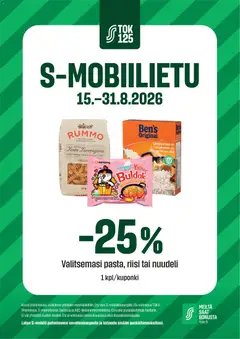 Kaupan S-market S-market Esite esikatselu, voimassa 15/08/2026