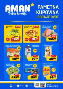 Pregled Aman kataloga - važi od 18.09.2026