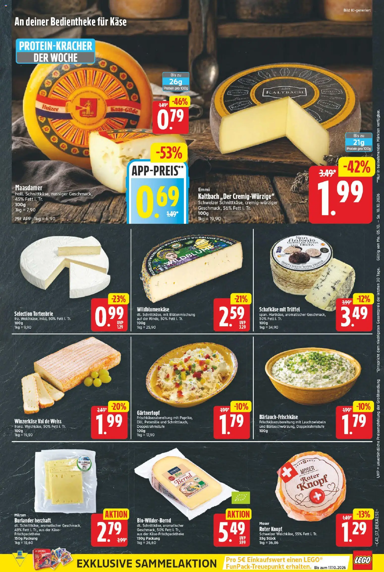 Vorschau von dem Prospekt des Geschäftes E center, gültig ab dem 05.10.2026 - Käse, Petersilie, Milram