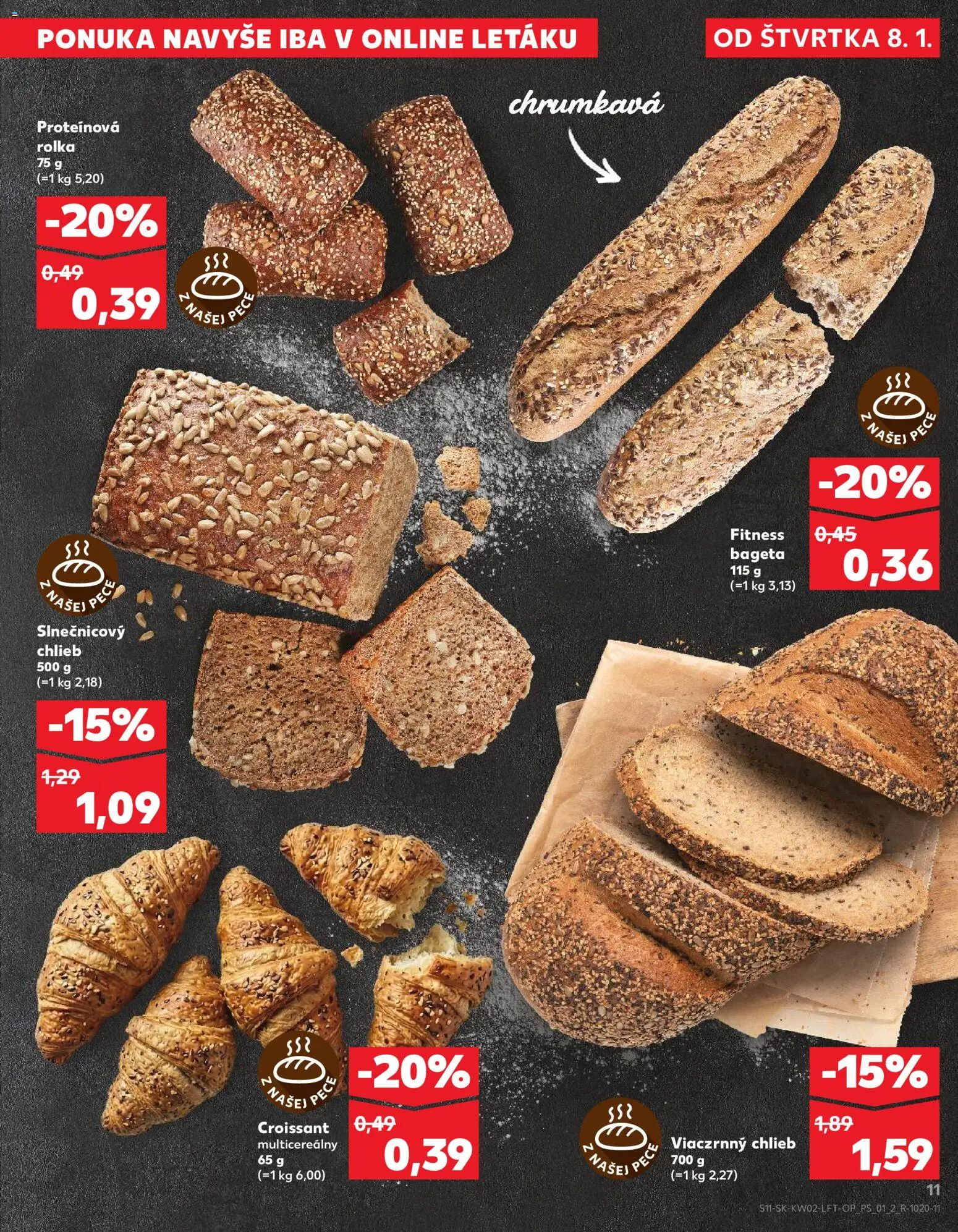 Náhľad Kaufland letáku platného od 08.01.2026 - Croissant, Chlieb