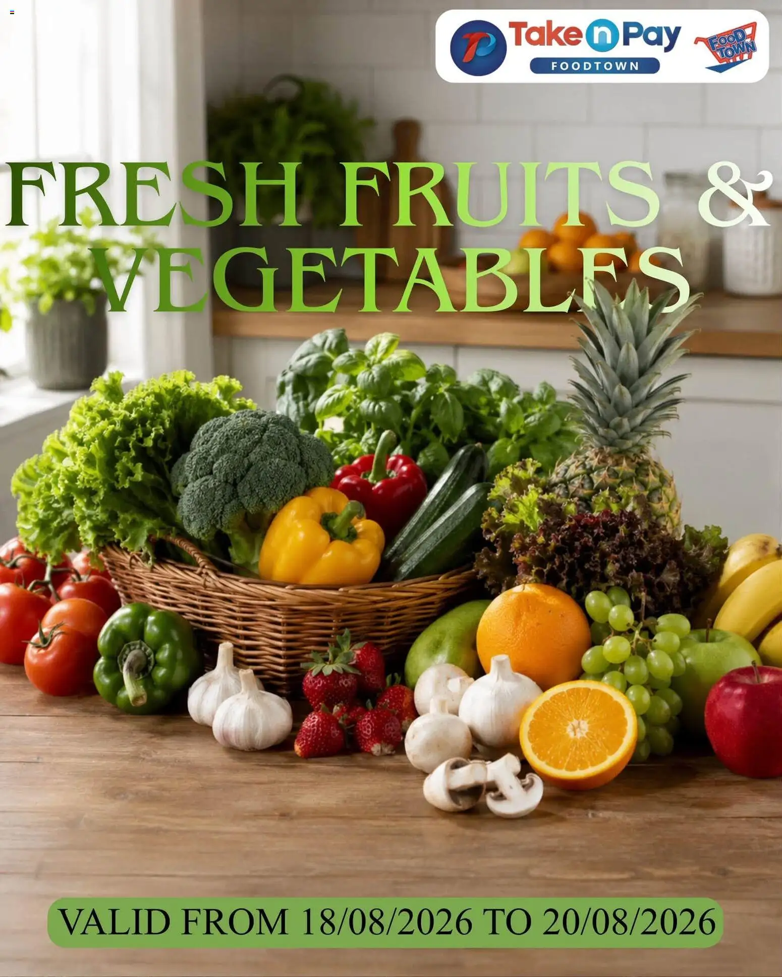 Preview of Take n Pay flyer valid from 18/08/2026 - Vegetables