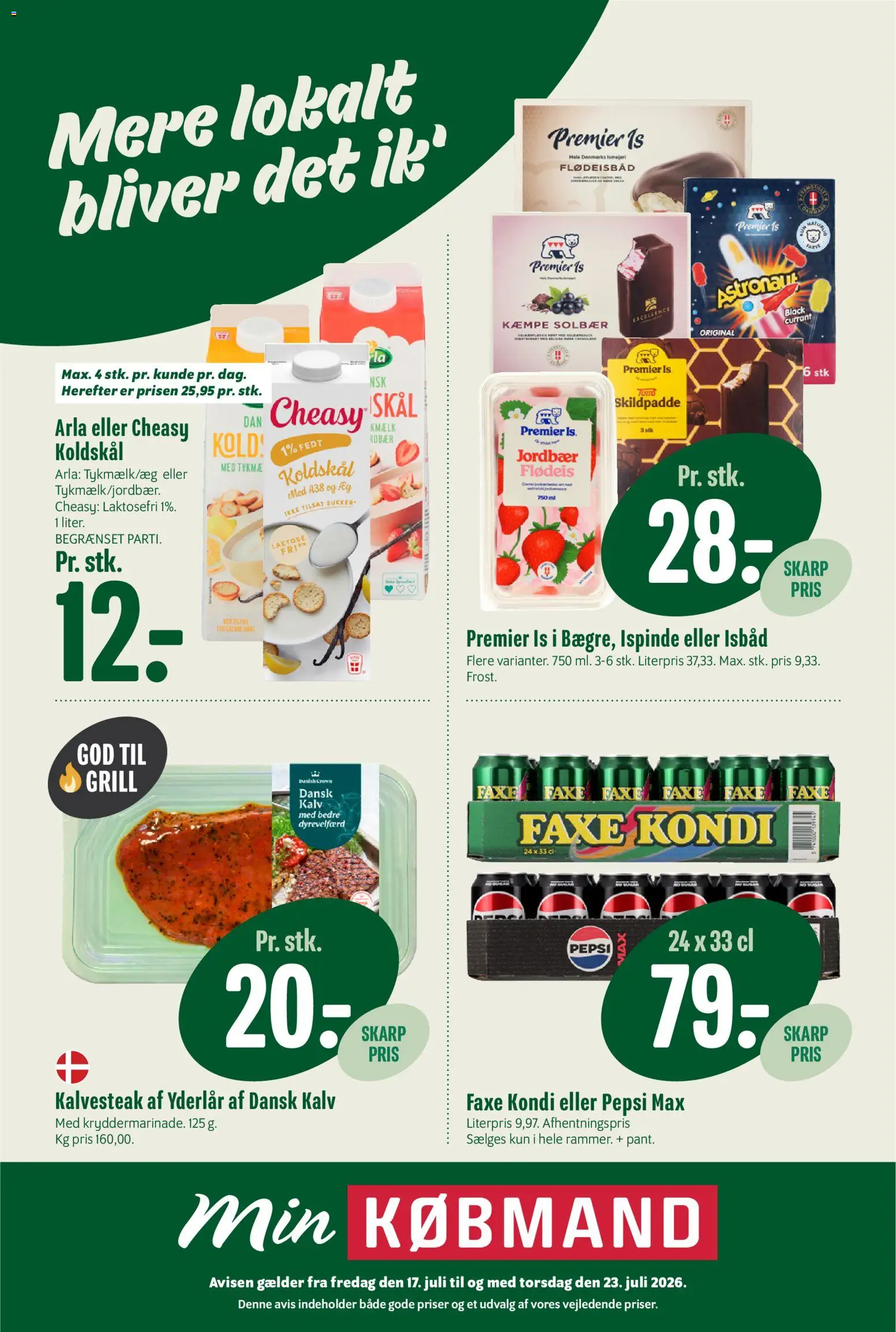 Eksempel på tilbudsavis Min Købmand - Tilbudsavis uge 30 fra butik Min Købmand gyldig fra 17/07/2026