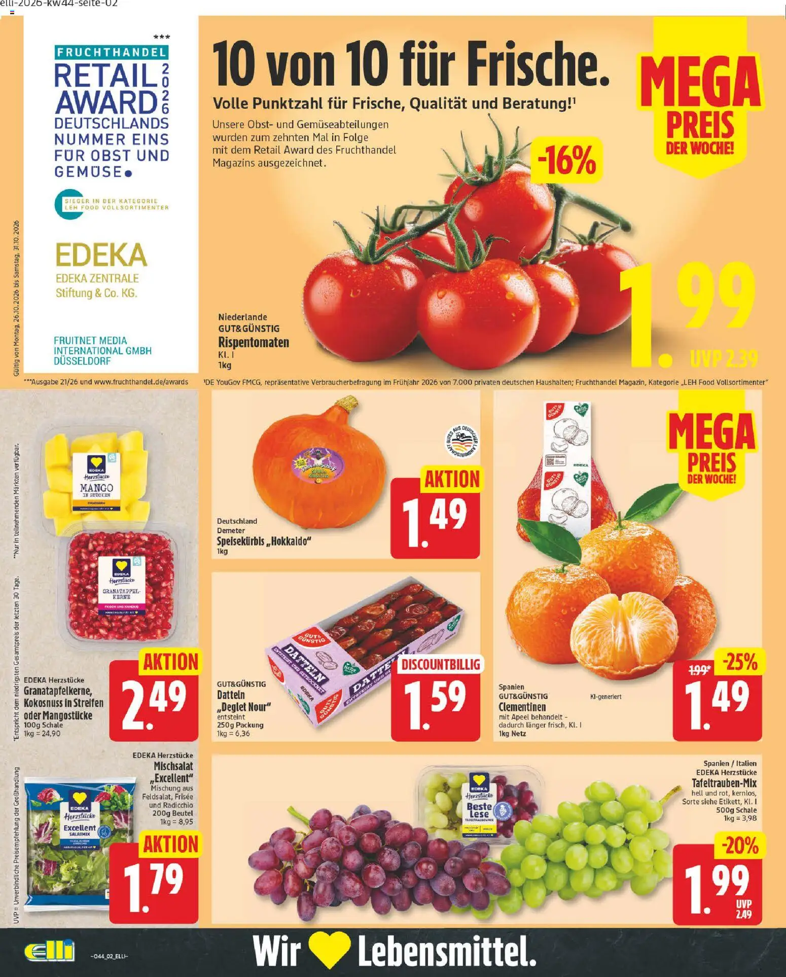 Vorschau von dem Prospekt des Geschäftes Elli Markt, gültig ab dem 26.10.2026