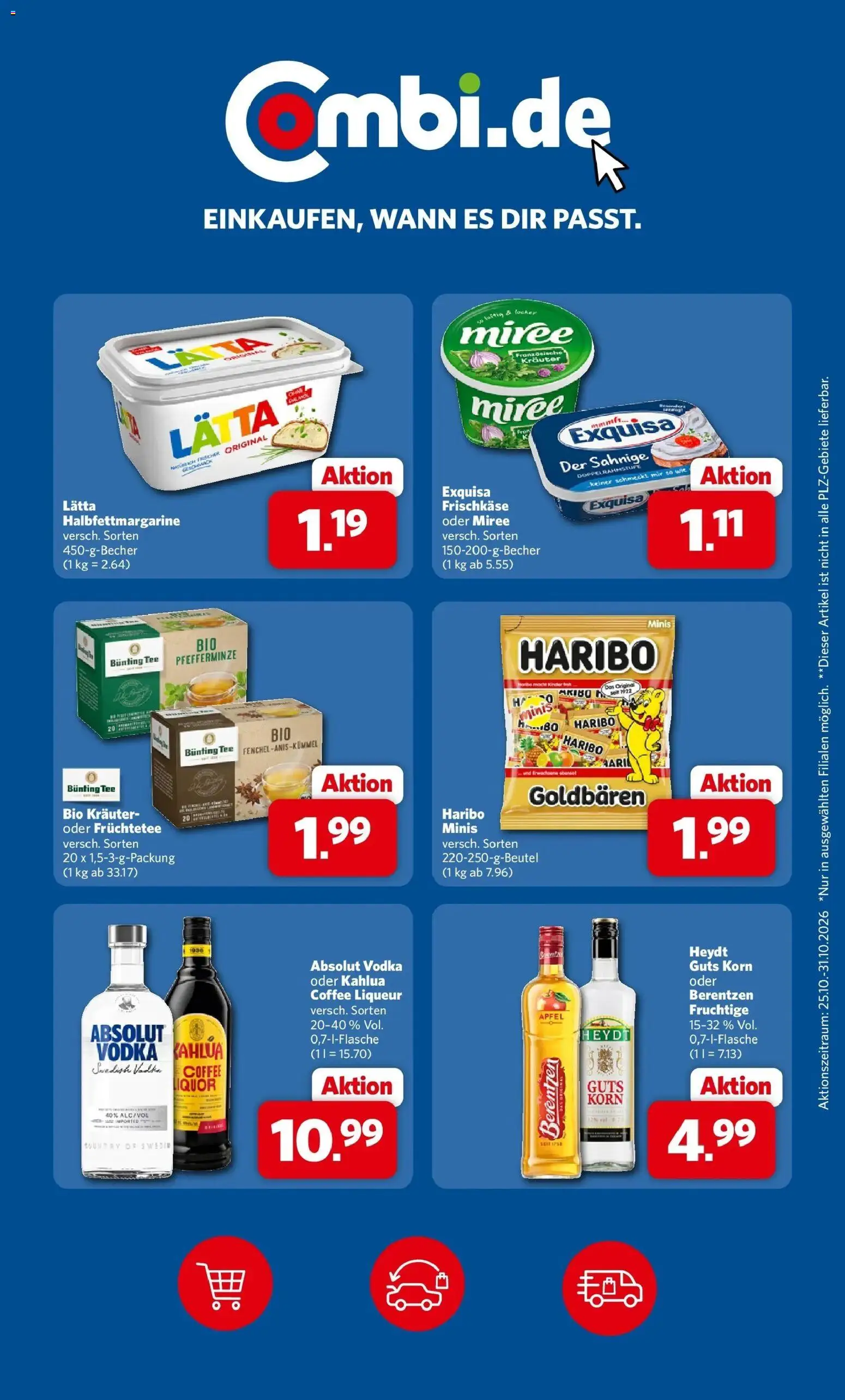 Vorschau von dem Prospekt des Geschäftes Combi, gültig ab dem 26.10.2026