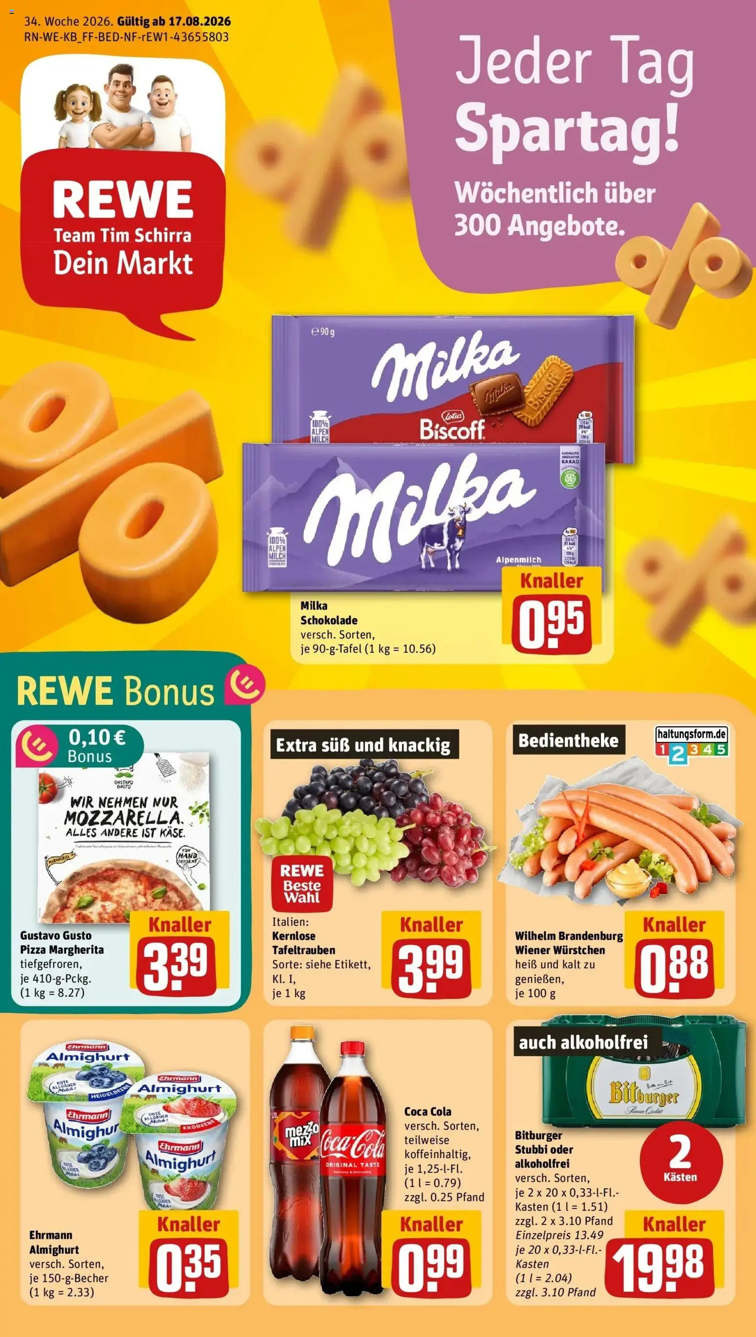 Vorschau von dem Prospekt des Geschäftes Rewe, gültig ab dem 17.08.2026