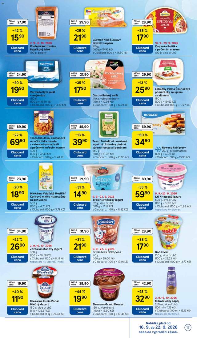 Nový Tesco leták od 16.09.