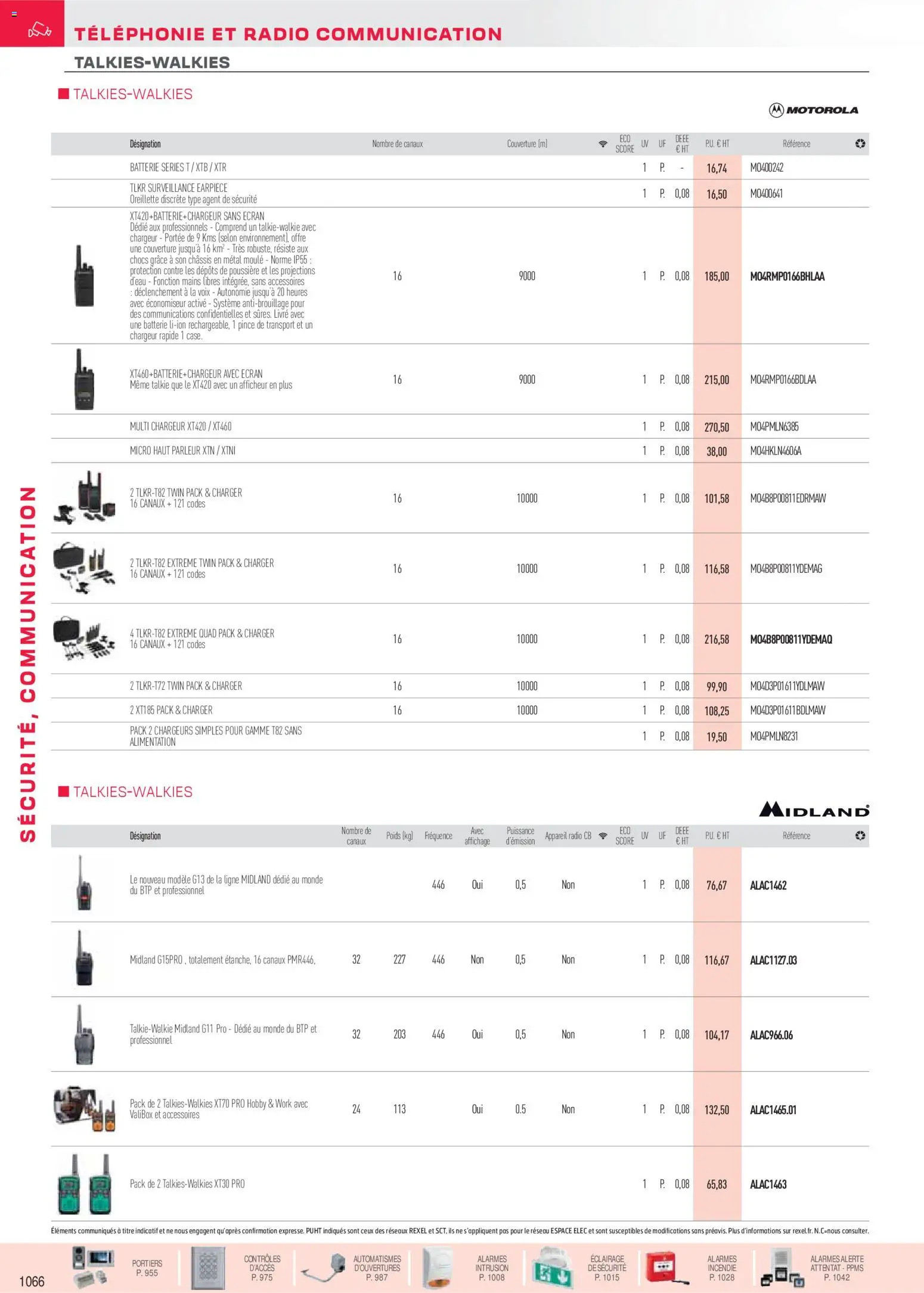 Prévisualisation de Brochure sécurité, communication du magasin Rexel formulaire valide 18/11/2025 - Radio, Alimentation, Livre, Batterie, Couverture, Poids, Pince, Éclairage