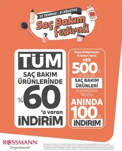 Rossmann Rossmann İndirim 30.07.2026 - Broşürünün önizlemesi