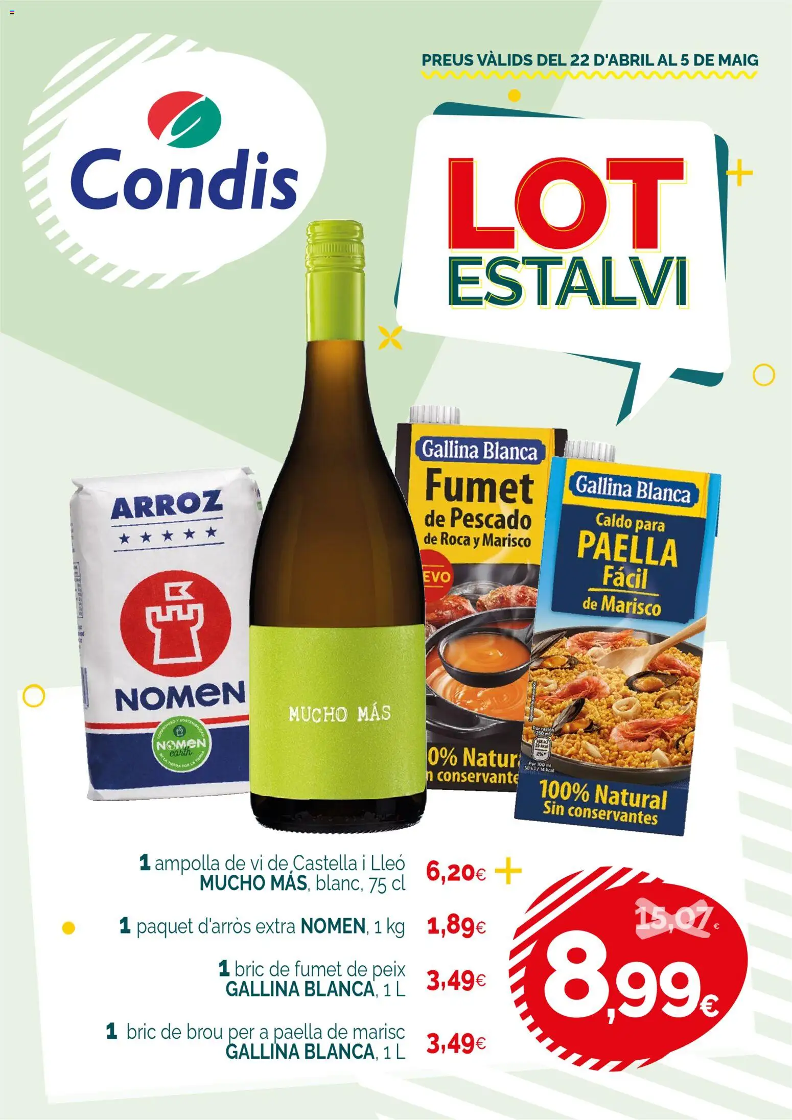 Vista previa del folleto de la tienda Condis válido desde el 22/04/2026 - Arroz, Pescado