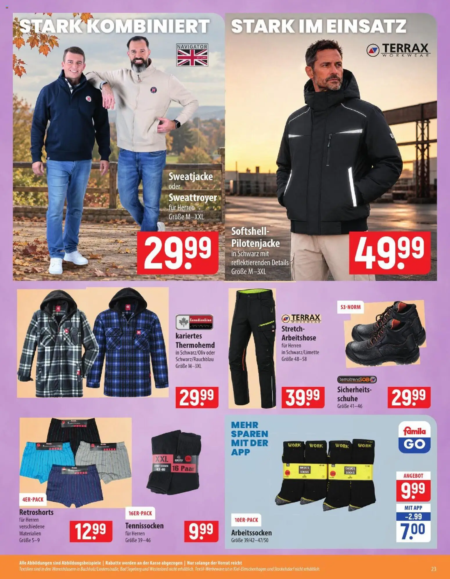 Vorschau von dem Prospekt des Geschäftes Famila, gültig ab dem 26.10.2026 - Bad, Socken, Sweatjacke