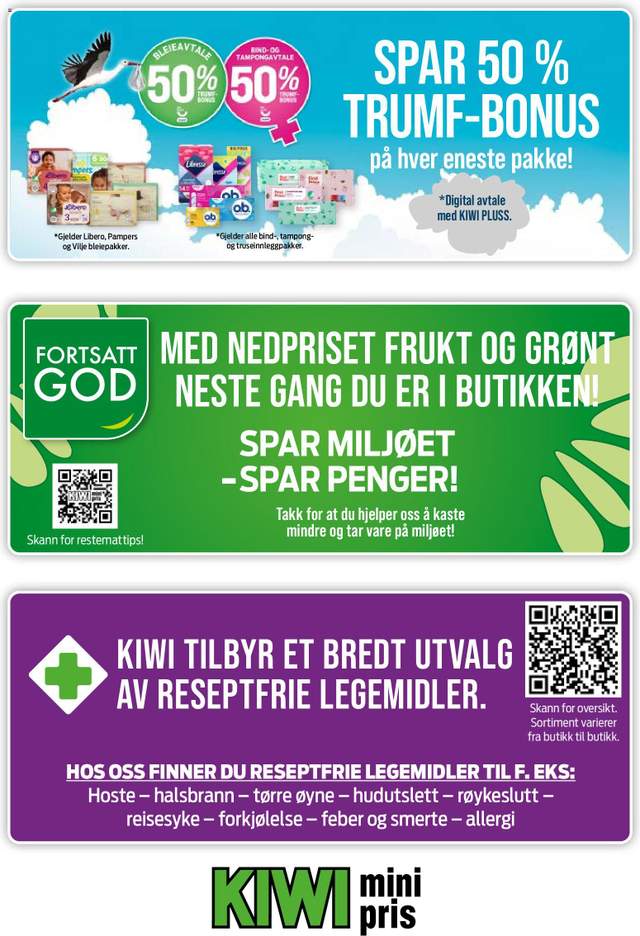 Ny Kiwi kundeavis fra 21/09