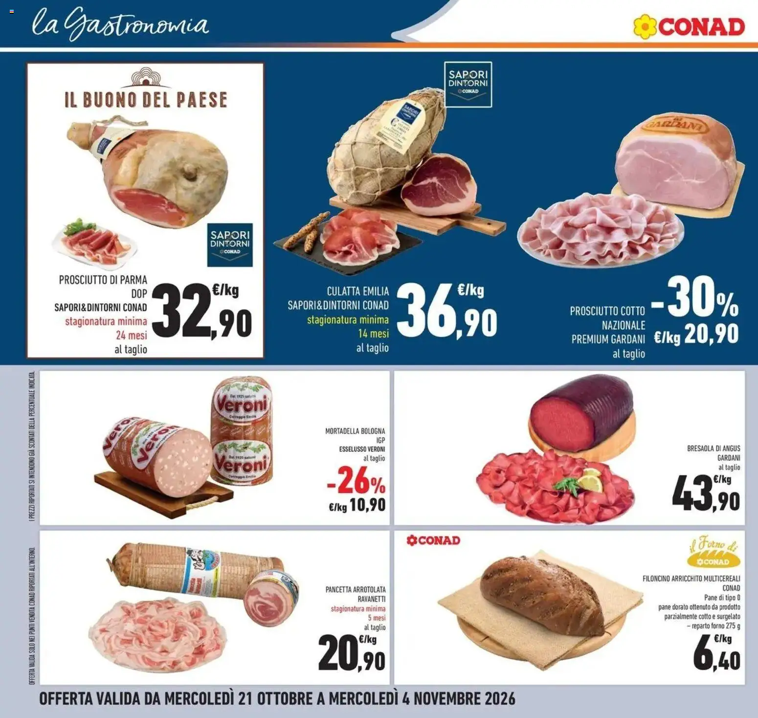 Anteprima dell'opuscolo Conad volantino Rio Saliceto dal negozio Conad valido da 21/10/2026