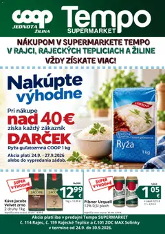 Náhľad COOP Jednota letáku platného od 24.09.2026