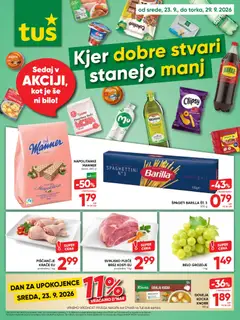 Predogled kataloga iz trgovine Tuš veljaven od 23.09.2026
