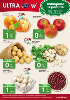 Pregled letka Djelo Katalog trgovine Djelo vrijedi od 30.09.2026