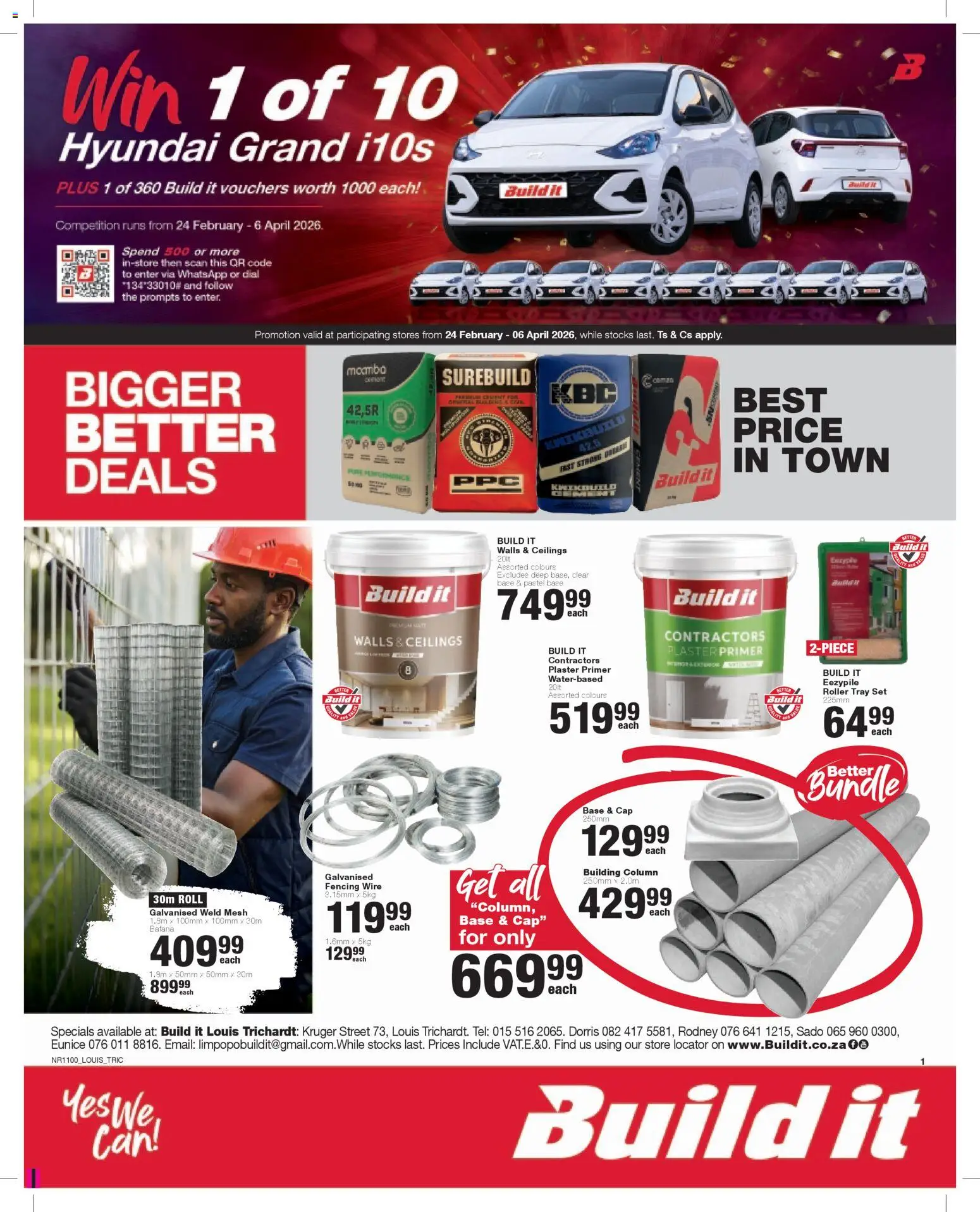 Preview of Build It flyer valid from 24/02/2026 - Cap, Plaster, Primer, Tray, Plaster primer