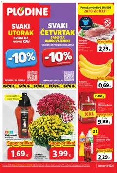 Pregled letka Plodine Katalog trgovine Plodine vrijedi od 28.10.2026