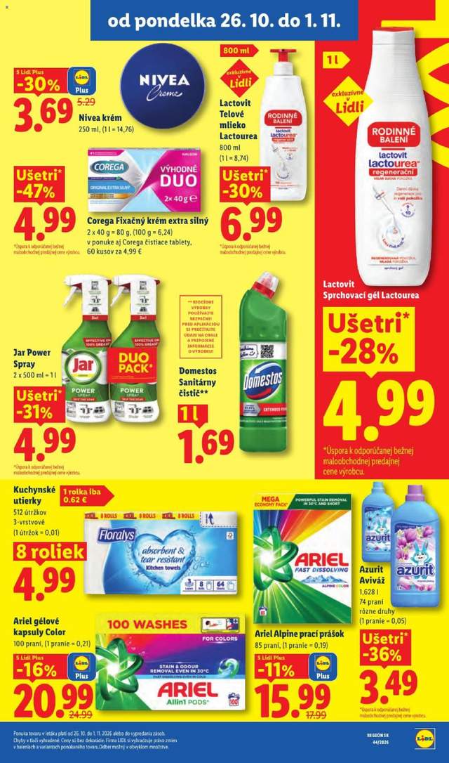 Nový Lidl leták od 26.10.