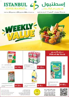 Preview of the catalogue Istanbul Supermarket offers of store Istanbul Supermarket valid from 24 Sep, 2026