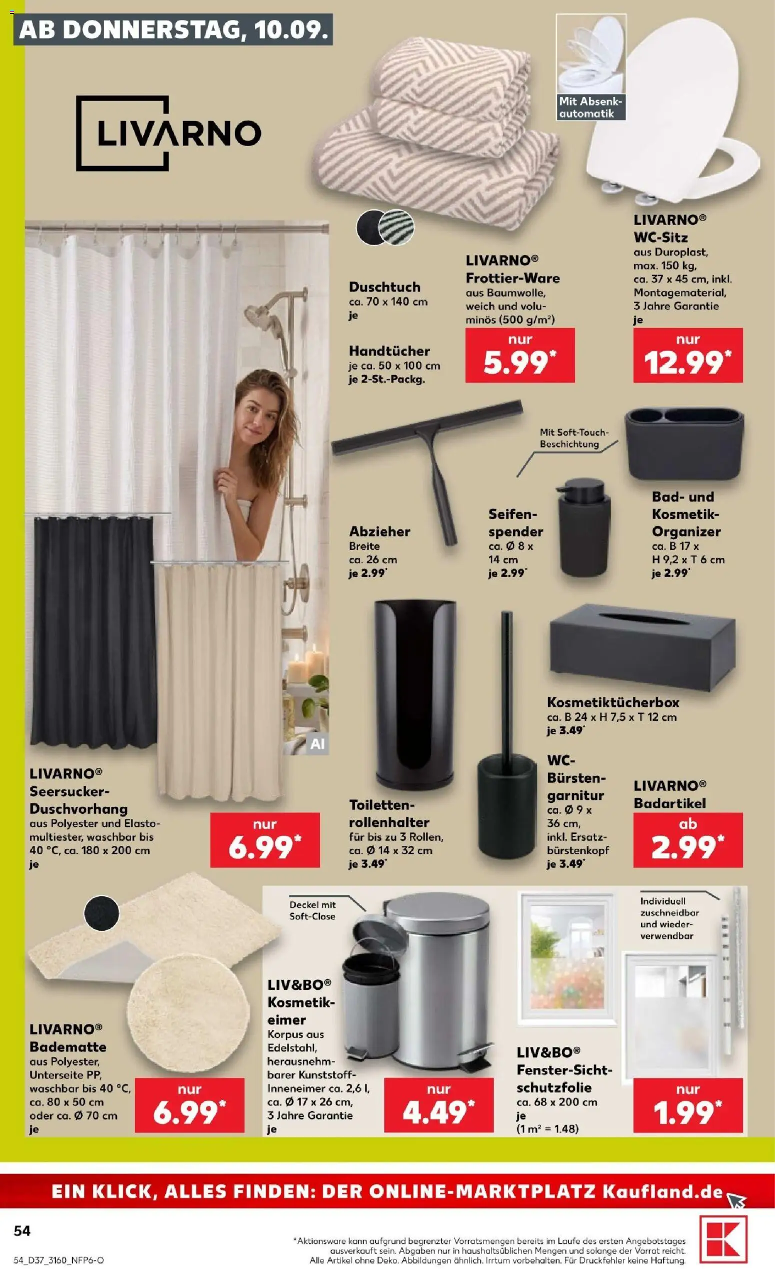Vorschau von dem Prospekt des Geschäftes Kaufland, gültig ab dem 10.09.2026 - Bad