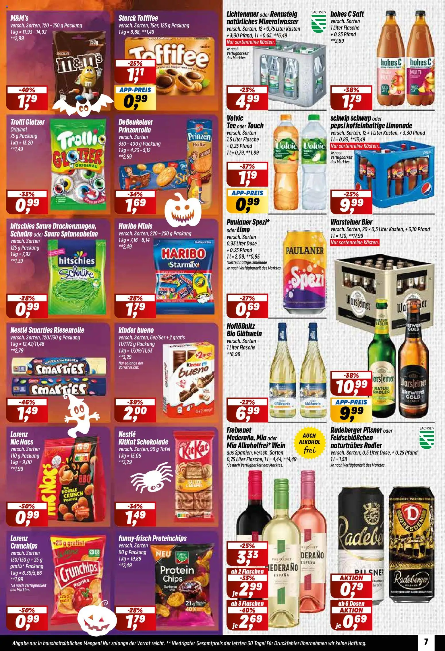 Vorschau von dem Prospekt des Geschäftes Simmel, gültig ab dem 26.10.2026 - Schokolade, Wein, Tee, Mineralwasser, Warsteiner, Pepsi, Limonade, Saft