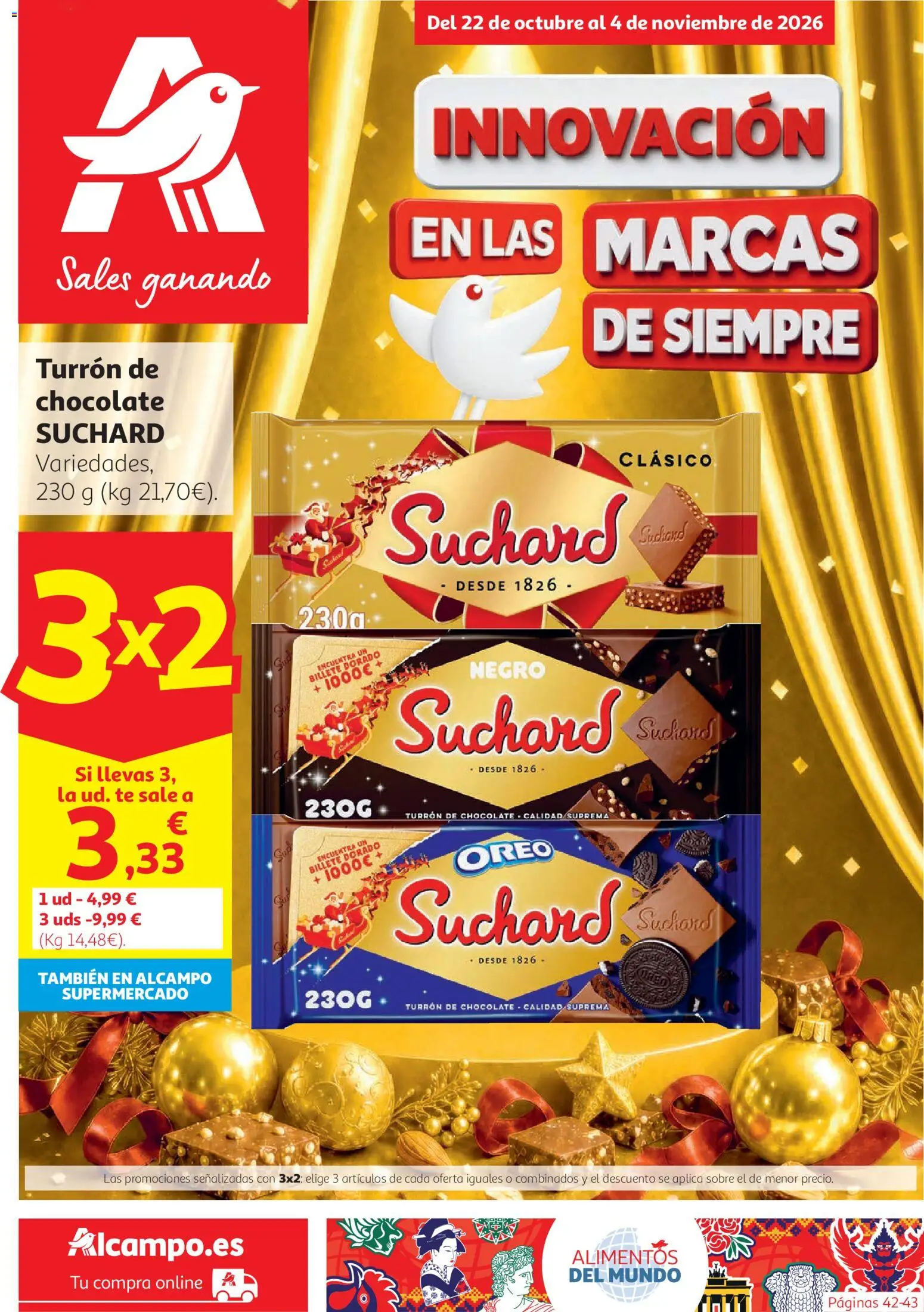 Vista previa del folleto de la tienda Alcampo válido desde el 22/10/2026 - Chocolate, Té, Oreo, Alimentos