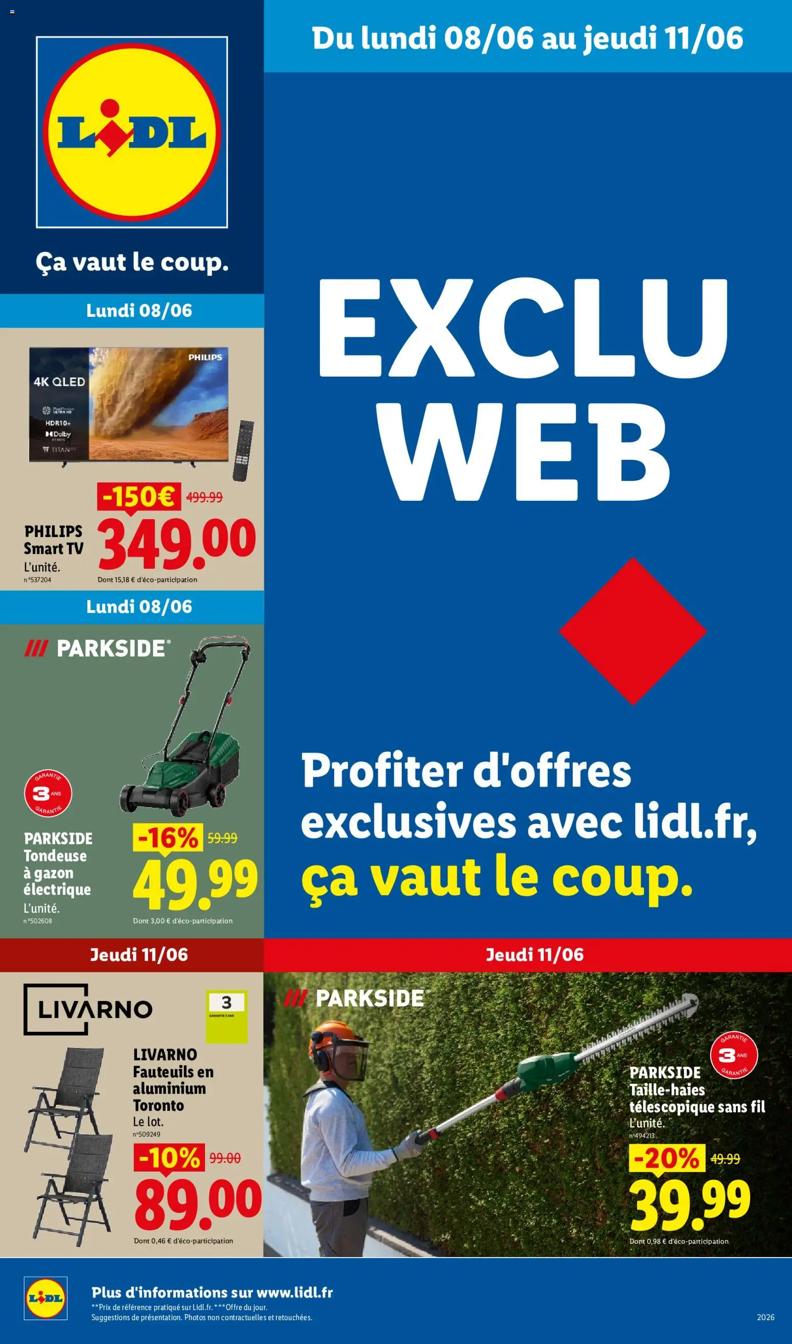 Prévisualisation de LIDL catalogue les bonnes affaires Exclu Web du magasin LIDL formulaire valide 08/06/2026