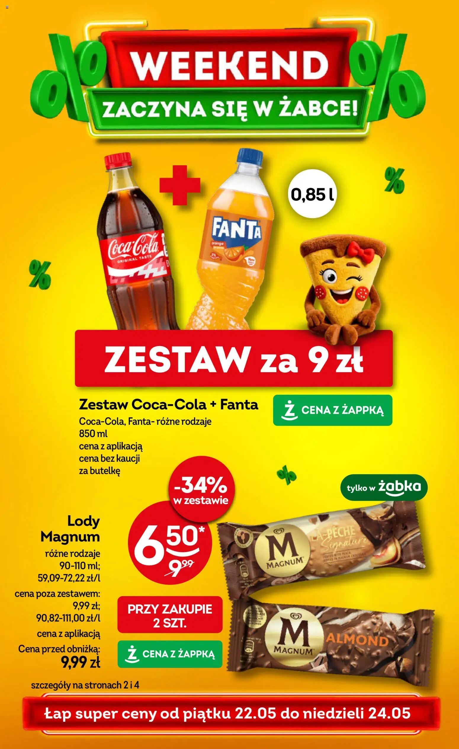 Pogląd gazetki "Żabka gazetka - Weekendowe promocje" ze sklepu Żabka ważnej od 22.05.2026