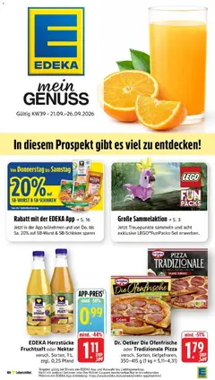 Vorschau von dem Prospekt des Geschäftes Edeka, gültig ab dem 21.09.2026