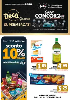 Anteprima dell'opuscolo Decò volantino Gourmet dal negozio Decò valido da 02/10/2026