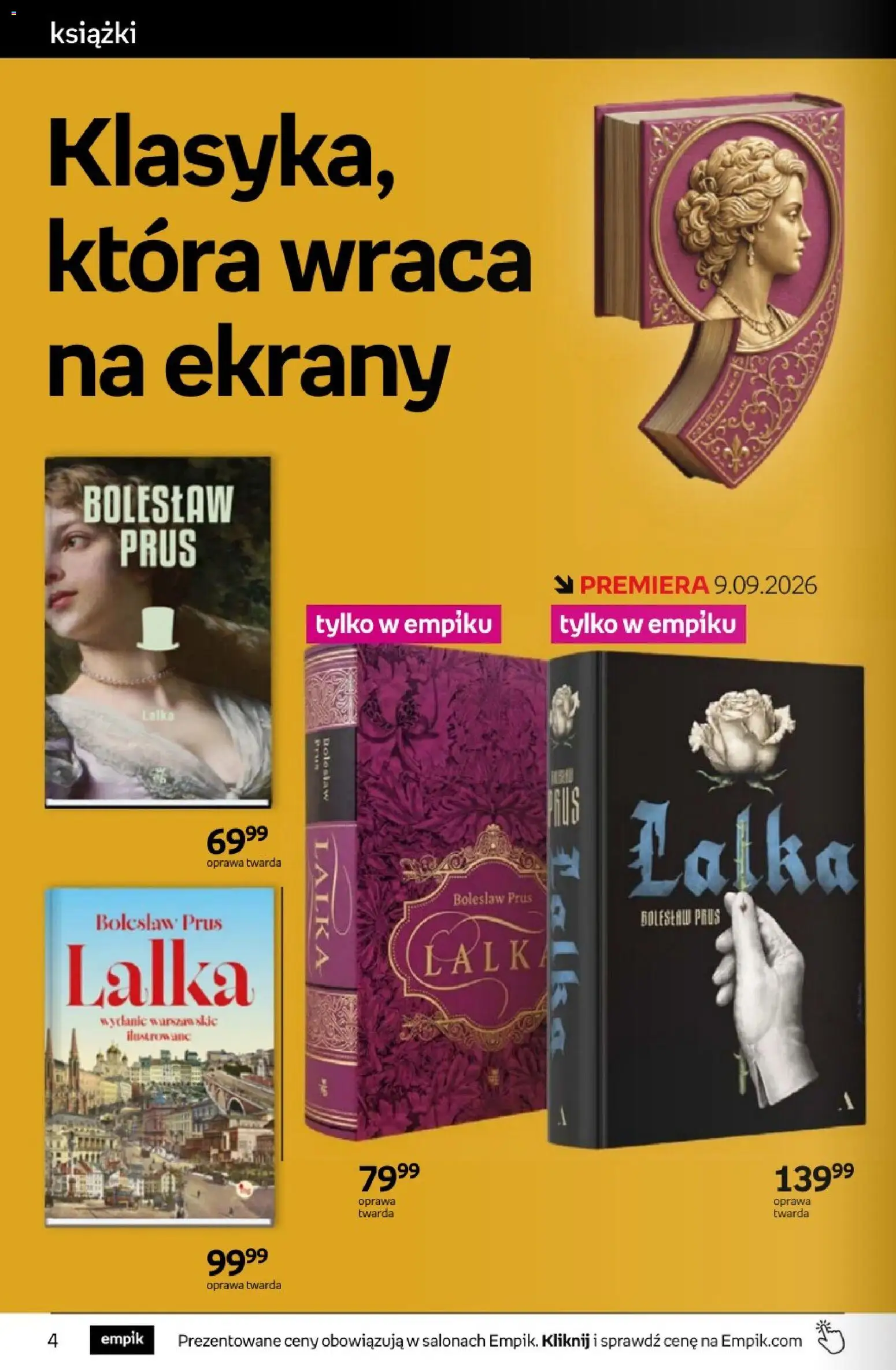 Pogląd gazetki "Empik promocje - Tom kultury Książki" ze sklepu Empik ważnej od 26.08.2026