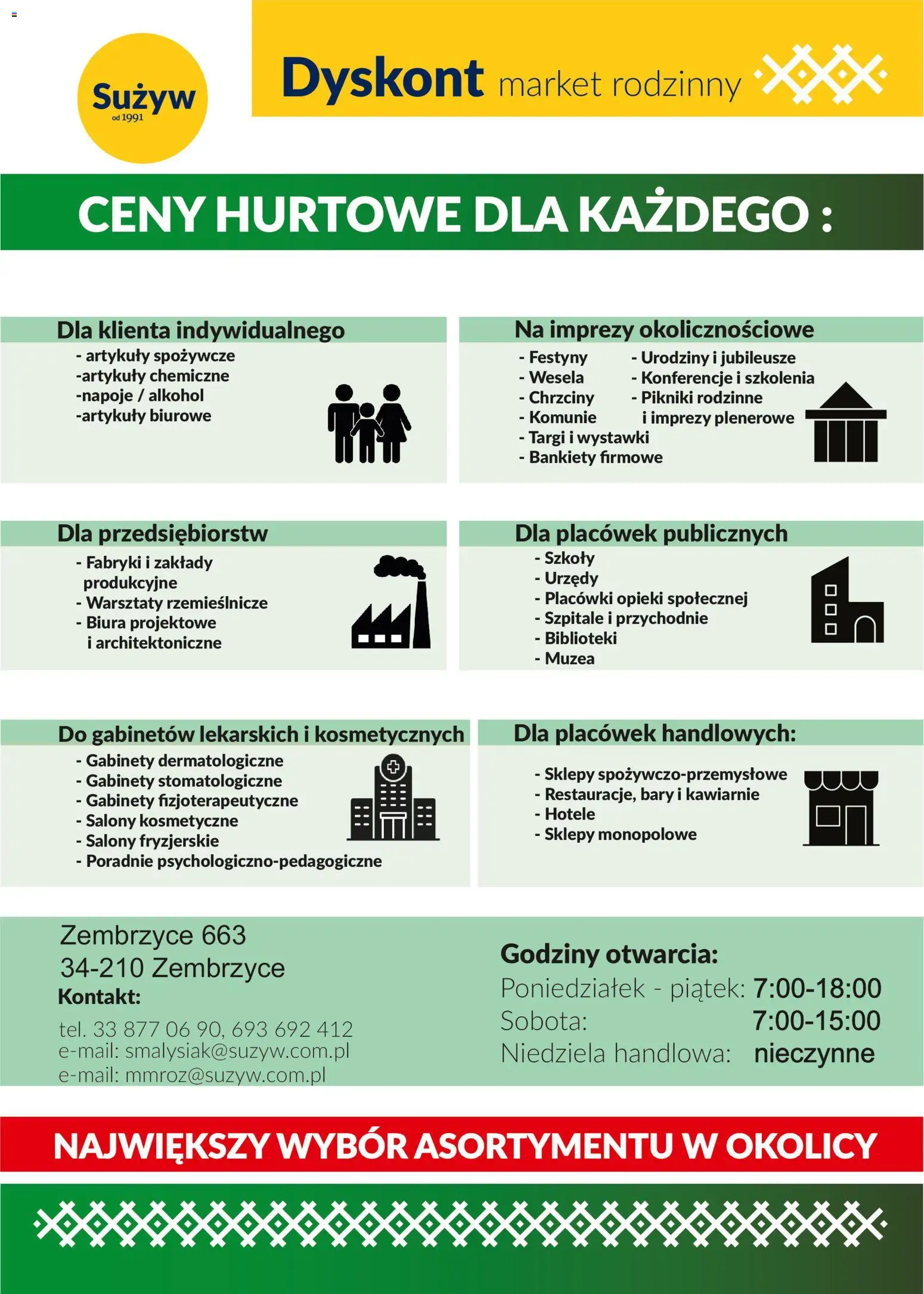 Pogląd gazetki "Sużyw gazetka - Dyskont" ze sklepu Sużyw ważnej od 12.10.2026 - Alkohol, Napoje